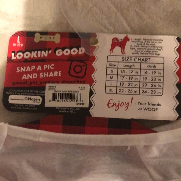 Santa Baby Dress Size Large - Picture 3 of 3